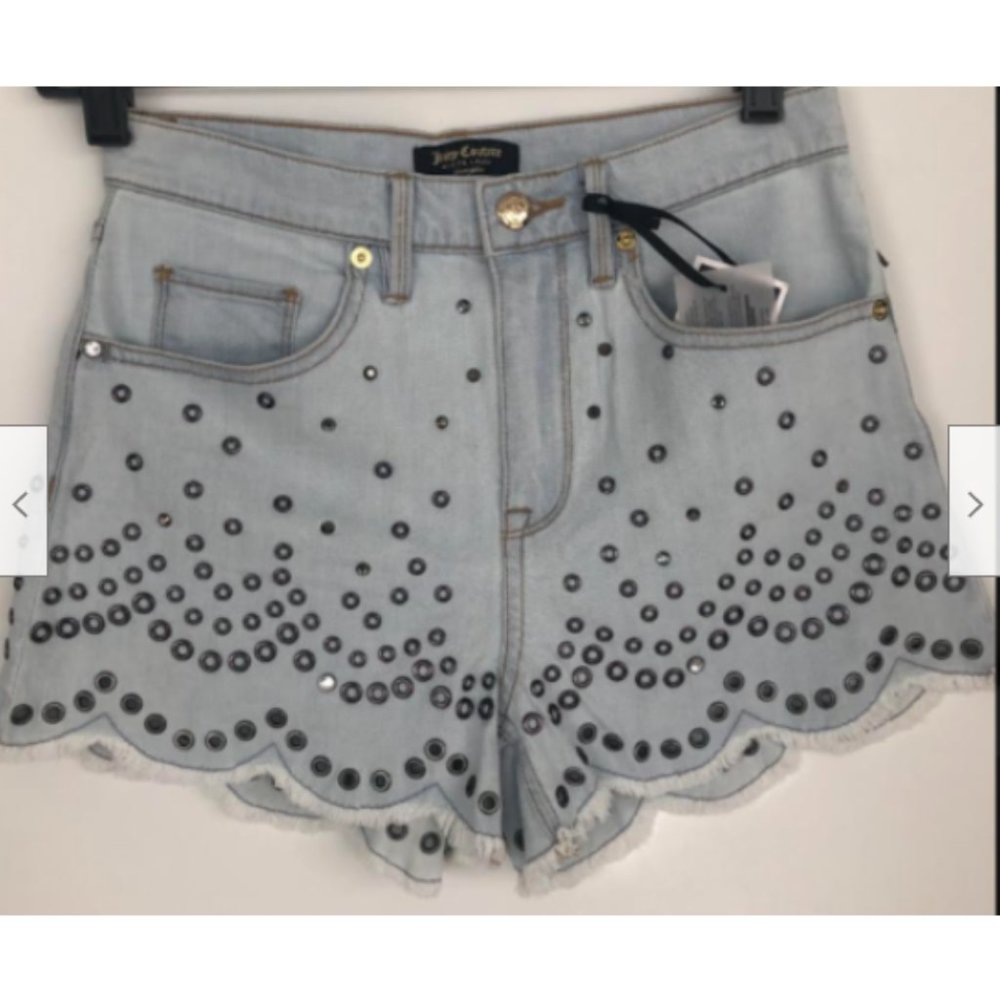 Juicy Couture  Black Label Grommet shorts Sz 26